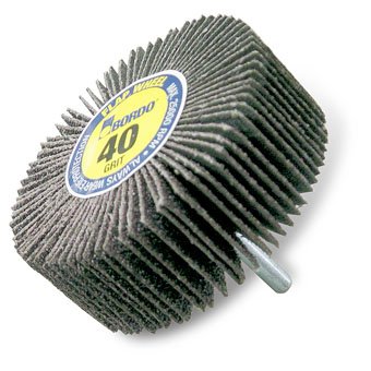 [BOR7510-40X15X80G] Flap Wheel 40x15 A80 6mm Shank Bordo