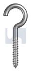 [HSCW1/4X134] 1/4x1-3/4 Hook Screw Zinc