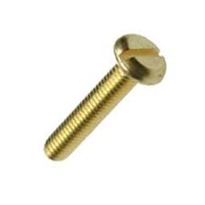 [MTS04M20BR-RS] M4x20 Metal Thread Screw Brass Pan Slot
