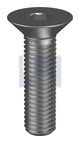 [SSC025M10P] M2.5x10 Countersunk Socket Screw Plain