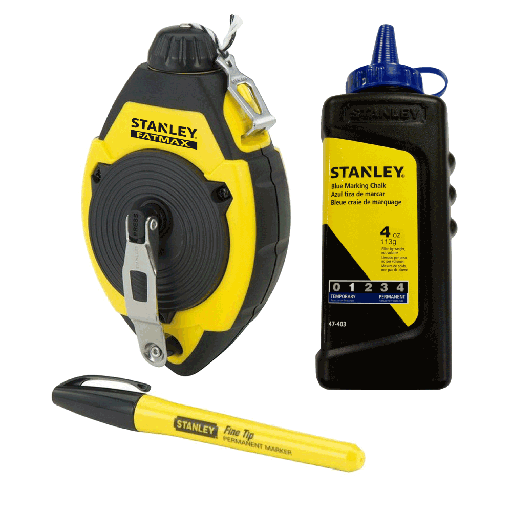 [STAN47-681] Chalk Line Reel 30m W 4oz Blue Chalk And Marker FM