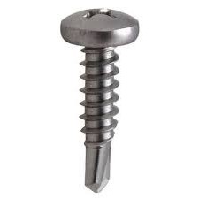 [TEK08-18PAN16C2BLACK] #8-18x16 Tek Screw Pan Head CL2 BLACK