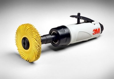 [3M.7100138324] Radial Bristle Disc 75x9.5mm P80 Yellow Angle 3M