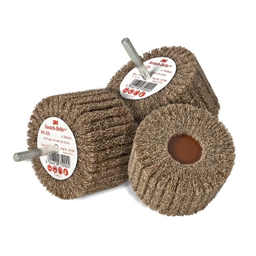 [3M.7000077933] Flap Brush Cut & Polish 63x32mm MED Brown 3M 09701