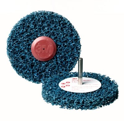 [3M.7000077935] Strip & Clean Disc 75x25x6mm Shaft Mount Blue 3M