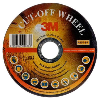 [3M.7100041763] Cut Off Disc 125x1.0x22 Inox 3M
