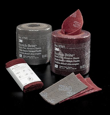 [3M.7011388211] Multi-Flex Sheet Roll L Grey Scotch Brite 3M 07522