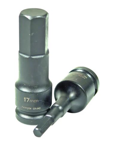 [SID.X4H08] Impact Inhex Socket 1/4" 1/2dr Sidchrome