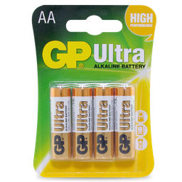[BAT.AA-4PK] Battery AA Alkaline GP Ultra 4pk
