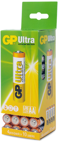 [BAT.AA-BULK] Battery AA Alkaline GP Ultra 40pk Bulk