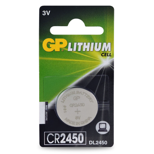 [BAT.CR2450] Battery Button CR2450 3V GP Lithium
