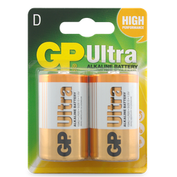 [BAT.D-2PK] Battery D Alkaline GP Ultra 2pk