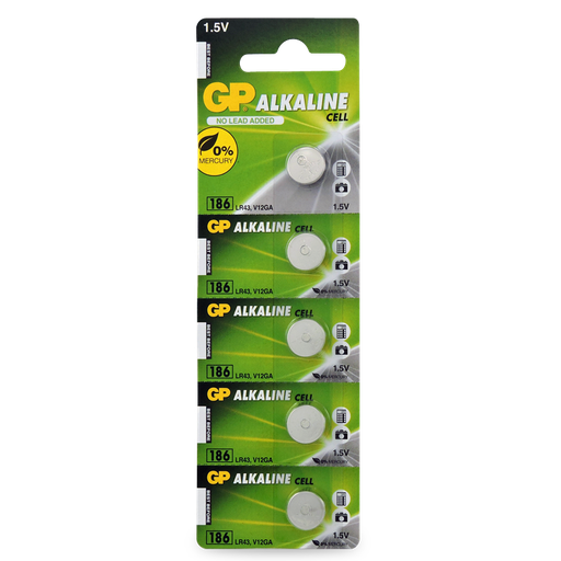 [BAT.LR43] Battery Button LR43W 1.5V GP Alkaline