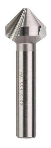 [BOR3843-20.5] Countersink Three Flute 3-20.5mm HSSCo Bright Bordo