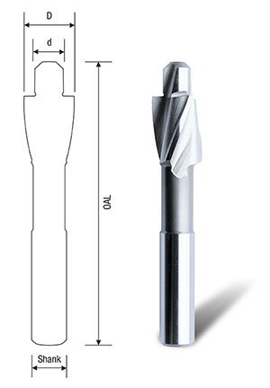 [BOR3870-3.0] Counterbore 6mm Diam suit M3 Cap Screw