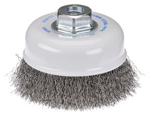 [BOR5104-75-3.3] Cup Brush Crimp 75mm Steel MultiThread Bordo
