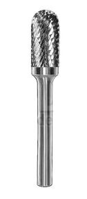 [BUR.PM42-1002] Carbide Bur Cylindrical Round Nose Shape 1/4x5/8" Double Cut SC1