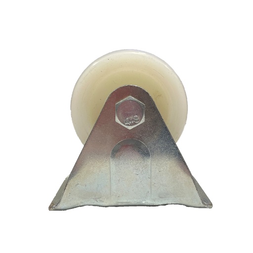 [CAS.IND-NY2.5F] Castor 2-1/2" Fixed White Nylon