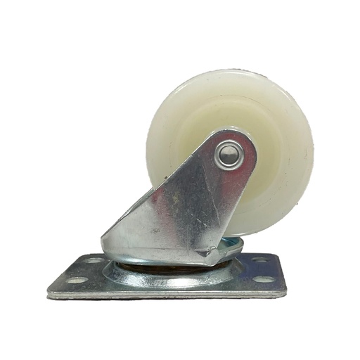 [CAS.IND-NY2.5S] Castor 2-1/2" Swivel White Nylon