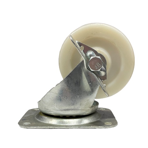 [CAS.IND-NY3SB] Castor 3" Swivel Brake White Nylon