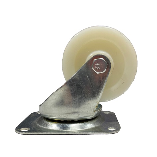 [CAS.IND-NY3S] Castor 3" Swivel White Nylon