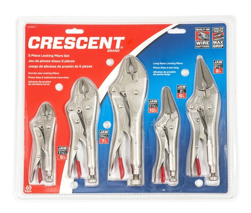 [CRES.CLP5SETN] Locking Plier Set 5pc Crescent