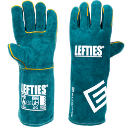 [ELL.4062LHO] Welding Glove Gauntlet Left Hand Green Lefties