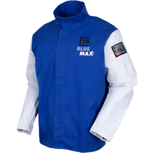[ELL.BMWJCSSML] Welding Jacket Proban Leather Sleeve Blue Max S