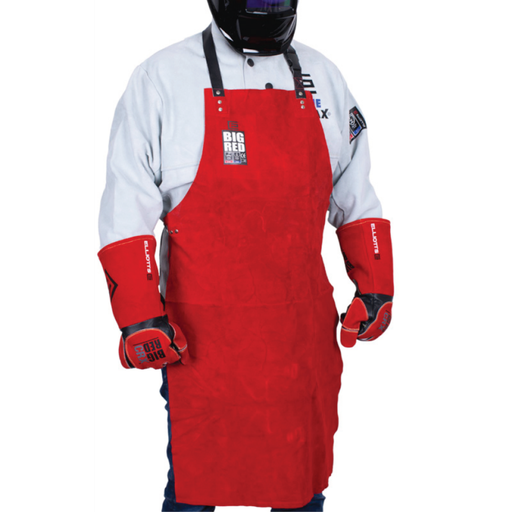 [ELL.BRAA2LS] Welding Apron Leather 915x560mm Big Red