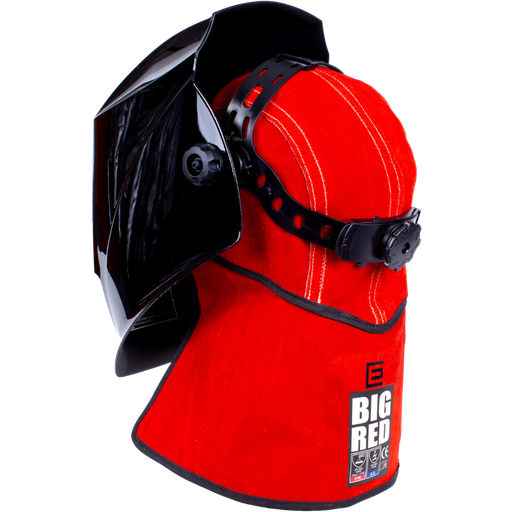 [ELL.BRCNP9] Welding Cap with Nape Leather Big Red