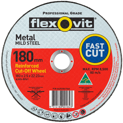 [FLEX.66252841566] Cut Off Disc 178x2.5x22 Metal Flexovit