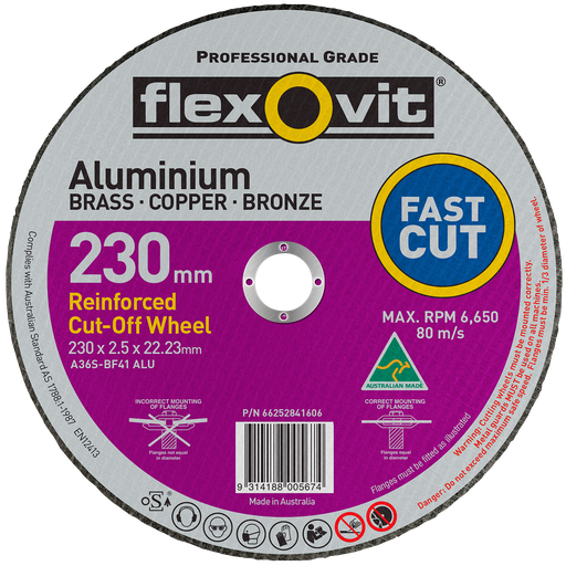 [FLEX.66252841606] Cut Off Disc 230x2.5x22 Alum Flexovit