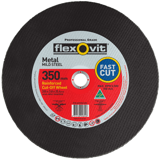 [FLEX.66252841626] Cut Off Disc 350x3.8x25 Metal 2UU670SS Flexovit