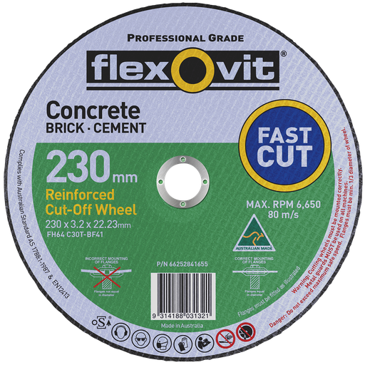 [FLEX.66252841655] Cut Off Disc 230x3.2x22 Masonry FH64 Flexovit