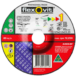 [FLEX.66252841763] Cut Off Disc 125x2.2x22.2mm All In One Flexovit
