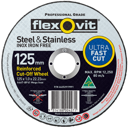 [FLEX.66252919991] Cut Off Disc 125x1.0x22 Inox Flexovit