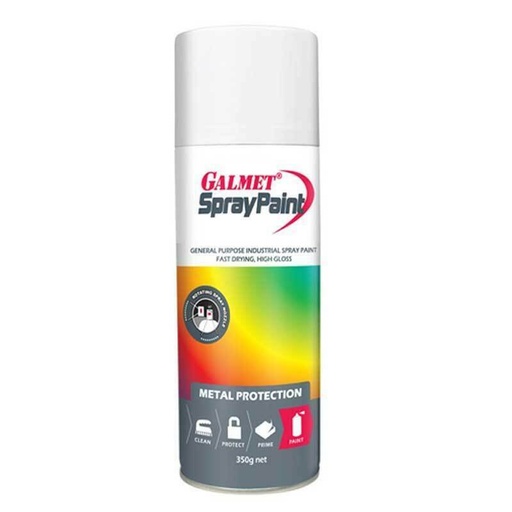 [GAL.GSPWA350] Paint Aerosol White 350g Galmet