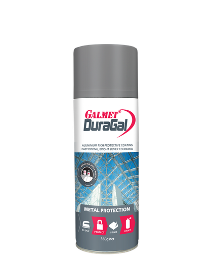 [GAL.GGDSA] Paint Silver Gal Bright Aerosol 350g Galmet Duragal