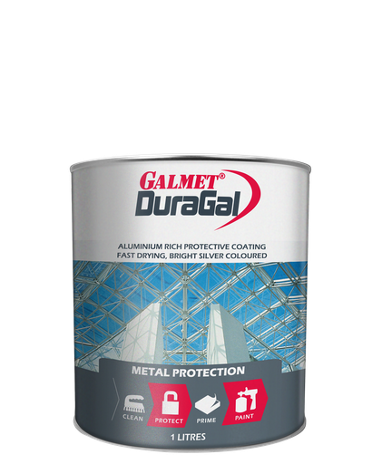 [GAL.GGDS1L] Paint Silver Gal Bright 1L Galmet Duragal