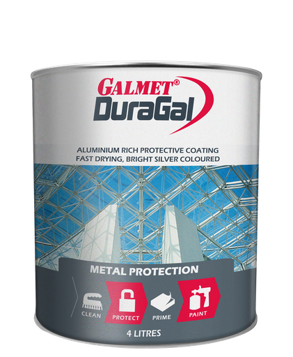 [GAL.GGDS4L] Paint Silver Gal Bright 4L Galmet Duragal