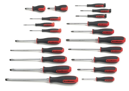 [GEAR.80066H] Screw Driver Set Cushion Grip Master 20pc