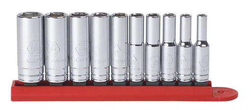 [GEAR.80305] Socket Set 1/4dr Deep 6pt AF 10pc GearWrench