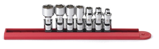 [GEAR.80310D] Socket Set 1/4dr Flex 6pt AF 7pc GearWrench