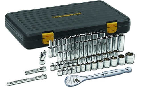 [GEAR.80550P] Socket Set 3/8dr 6pt Metric/AF 57pc GearWrench