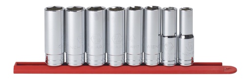 [GEAR.80705] Socket Set 1/2dr Deep 6pt AF 8pc GearWrench