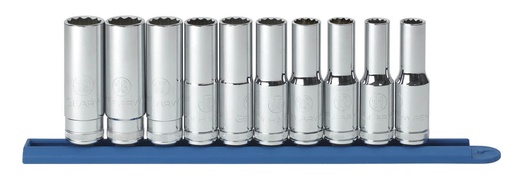 [GEAR.80712] Socket Set 1/2dr Deep 12pt Metric 10pc GearWrench