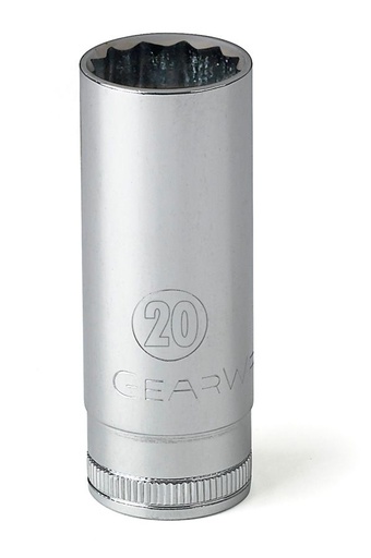 [GEAR.80817D] Deep Socket 20mm 1/2dr 12 Point GearWrench
