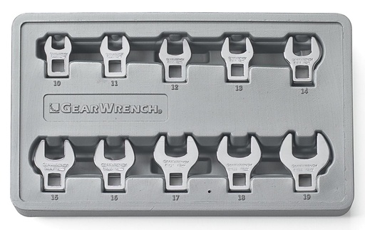 [GEAR.81909] Crowsfoot Set Metric 10pc GearWrench