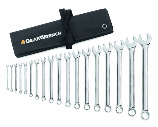 [GEAR.81917R] Combination Spanner Set Long AF 18pc GearWrench