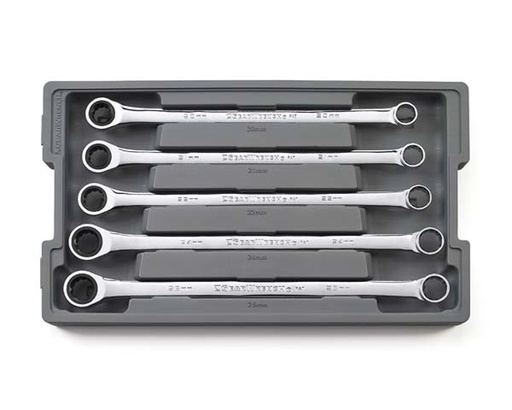 [GEAR.85987] Gear Ratchet Spanner Set Single Ring XL 20-25mm